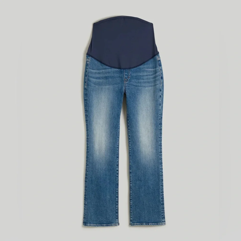 Women's Madewell Blue Kickout Maternity Jeans 26 - Picture 2 of 5